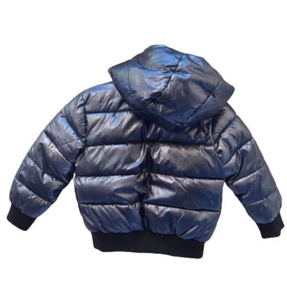 Tahari Kid's Metallic Puffer Jacket - Picture 2 of 15